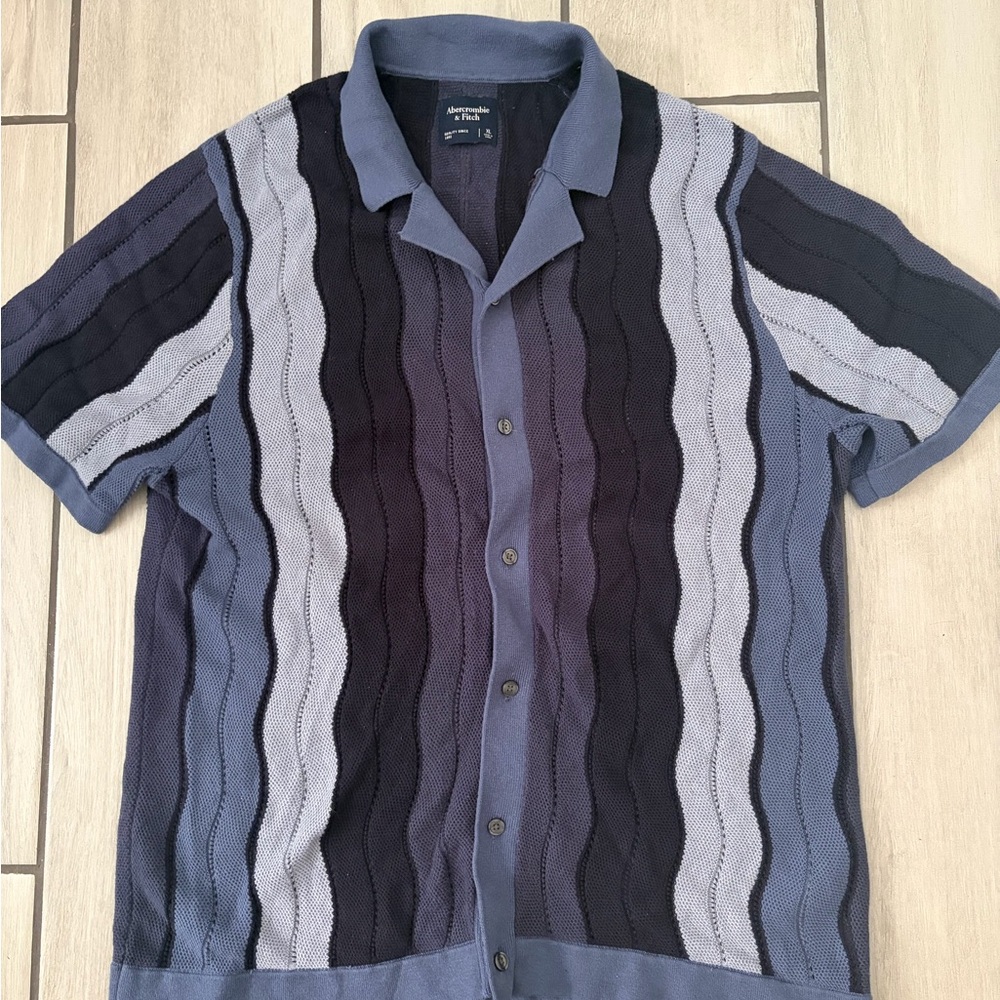 Abercrombie & Fitch Men’s Knit Sweater Polo Shirt